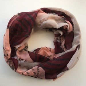 Simply Vera Lightweight Floral Infinity Scarf